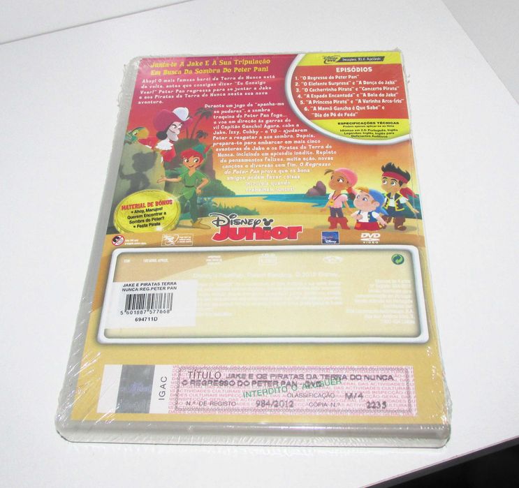 Jake "O Regresso Do Peter Pan" - DVD