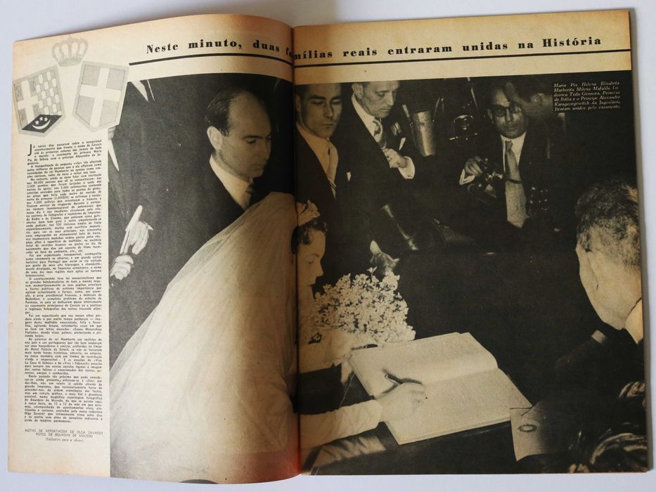 Cascais 1955 casa Maria Pia Saboia c/Príncipe Alexandre Jugoslávia