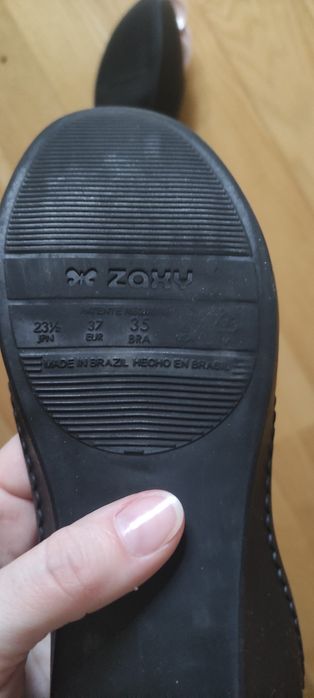 Zaxy 37 czarne z kwiatkiem
