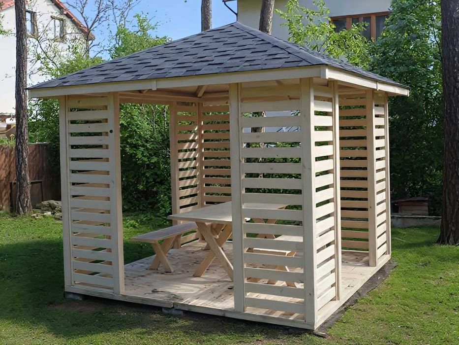 Altana 24 4x4m | Zestaw z Podłogą, Gontem i Impregnacją | PRODUCENT
