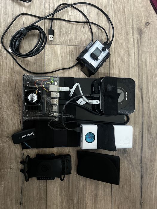 Backpack IRL, kompeltny jetson sony x3000, baseus 2x netgear