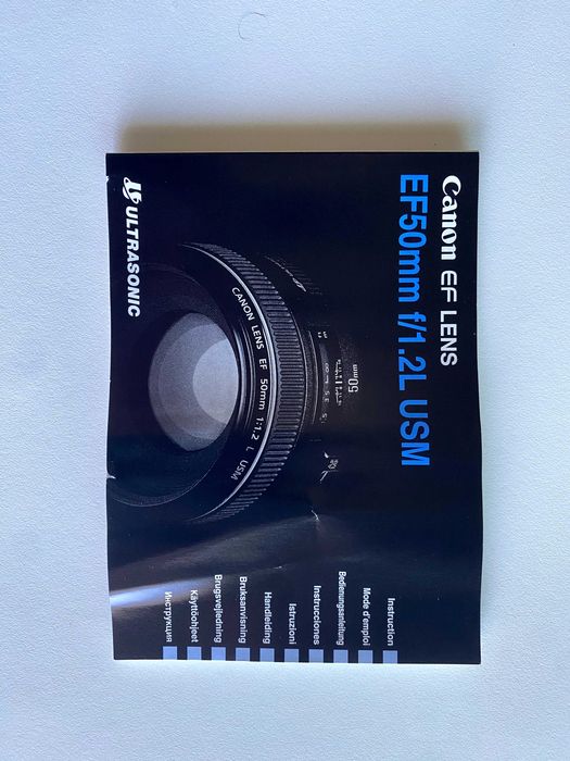 Canon EF 50mm f/1.2 L USM - Bolsa Original LP1214 + Caixa + Manual