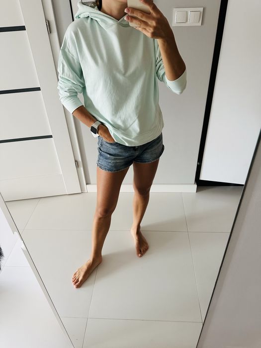Turkusowa/Miętowa bluza oversize