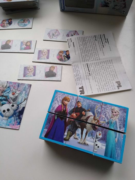 Clementoni zestaw kraina lodu mini puzzle układanka domino
