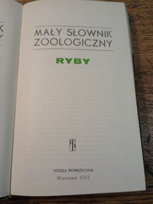 Mały słownik zoologiczny. Ryby.