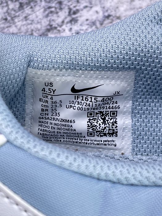 Buty Sportowe Nike Cortez Textile Biały Jasnoniebieski Rozmiar 36.5