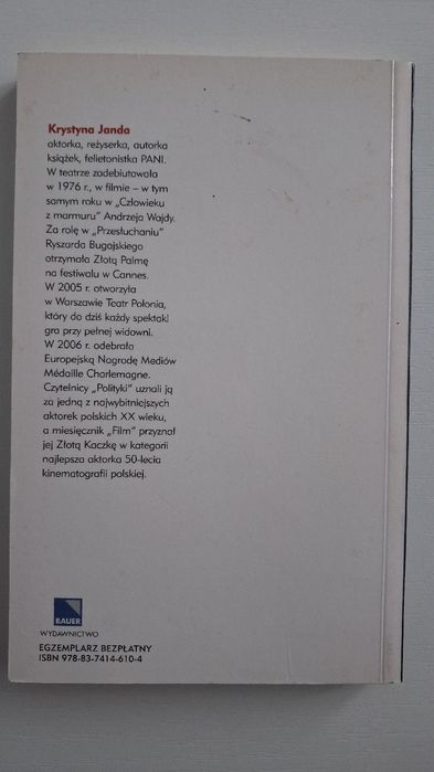Krystyna Janda Moja droga B