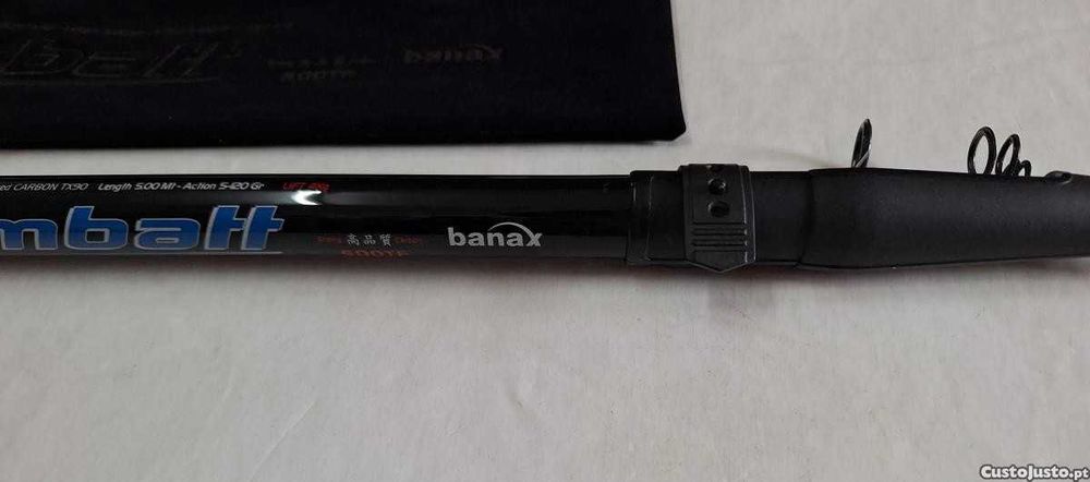 Cana de Pesca Banax "GTX-Kombatt. Mod.500TF-Teles/Carbono. TX90 Nova.