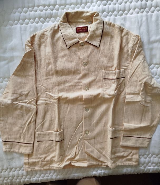 Pijama-casaco Flanela Triple Marfel para homem