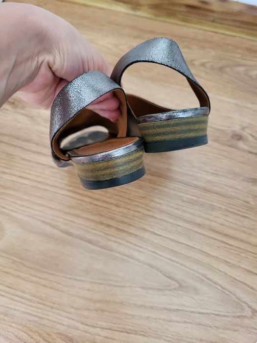 Sandały Boccato srebrne wz.167.590 rozmiar 38