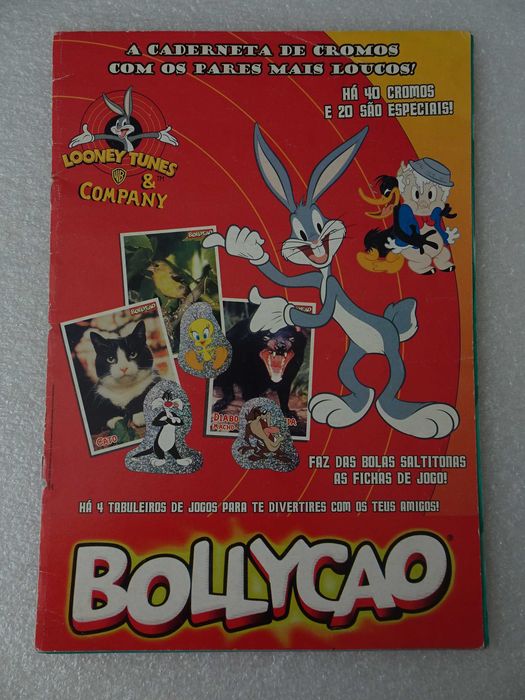 Caderneta de cromos Looney Tunes & Company - Bollycao (tem 5 cromos)