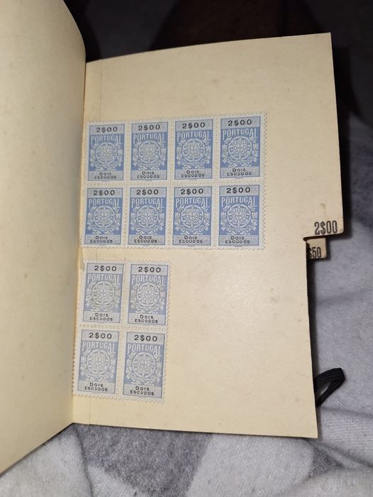 Selos e caderno de selos