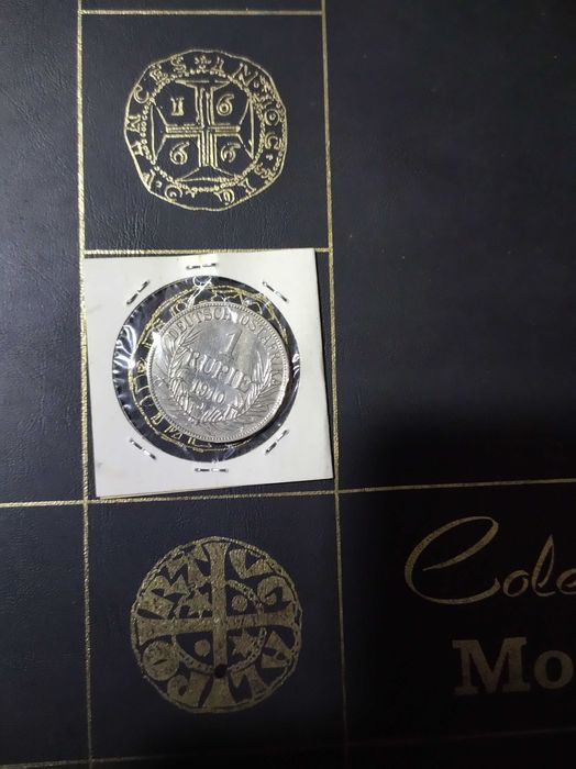 Uma Rúpie 1910 J África Oriental Alemã