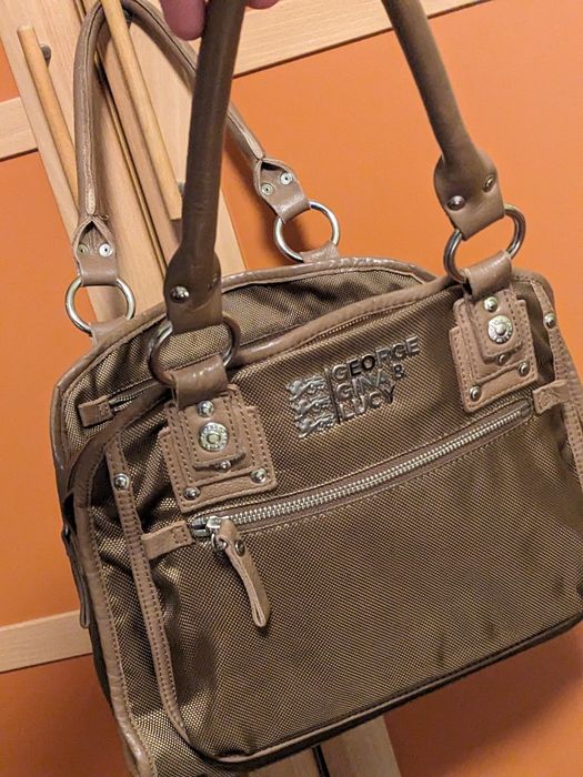 Damska torebka orginalna GGL. Ze skórą.Jak nowa