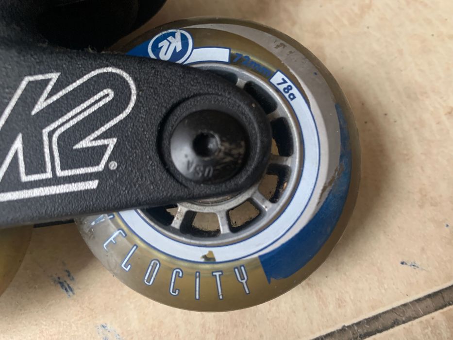 Rolki K2 exo tech roz. 36 w. 23 cm velocity 76 mm dobry stan