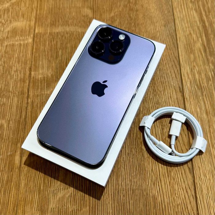  Apple iPhone 14 Pro 256GB Deep Purple Idealny Bat 100% Gwarancja ROK