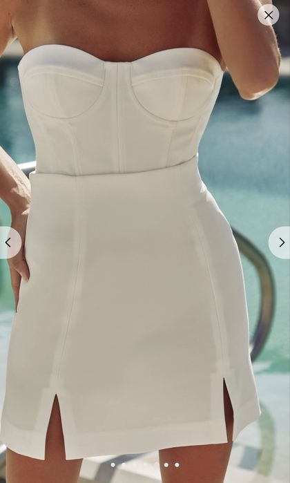 Біла міні спідниця Gepur