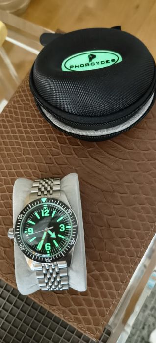 Relógio automático Phorcydes 4b novo na caixa c NH35 Seiko