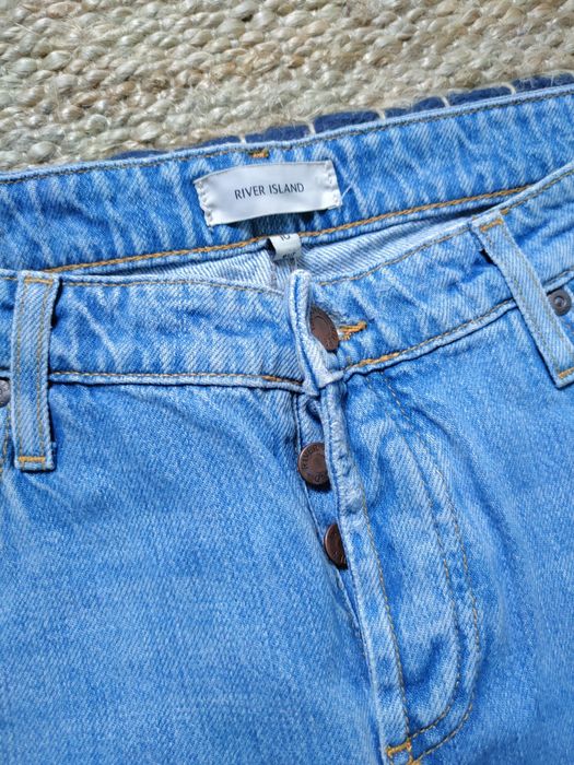 Jeansy z rozdarciami vintage boyfriend momfit