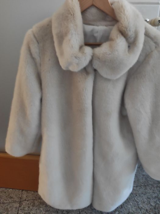 Casaco de pelo bege