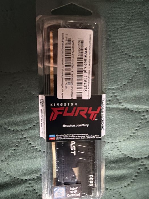 Ram ddr5 16gb 5200mhz kingston fury nie otwierany