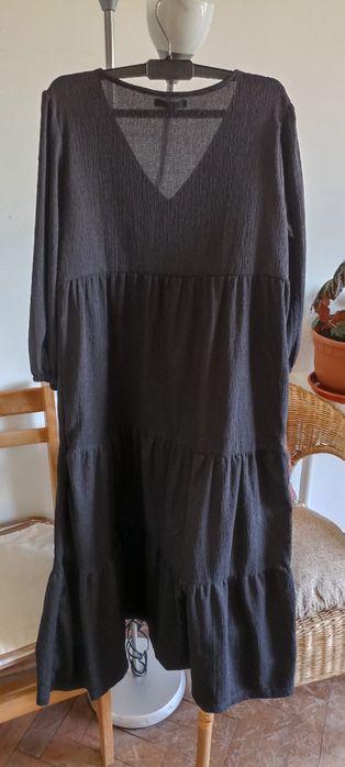 vestido preto comprido