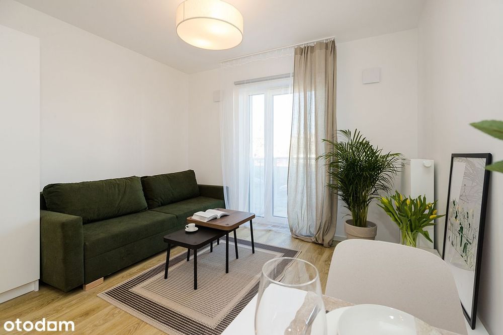 Studio 24² z balkonem, nowoczesne, komfortowe, petfriendly.