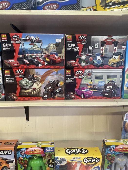 Детский конструктор Тачки, молния Маккуин, 4 вида