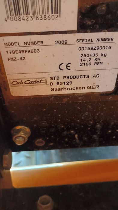 Kosiarka traktorek Cub Cadet hydrostat -Kohler 19KM