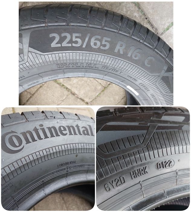 Шини  r16C  225-65 Continental  2022 Нові