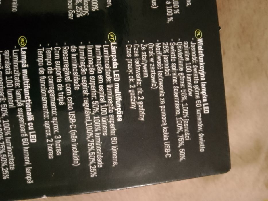 Nowa wielofunkcyjna lampka LED ACTION