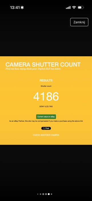 Sony a7iii body, bez obiektywu!