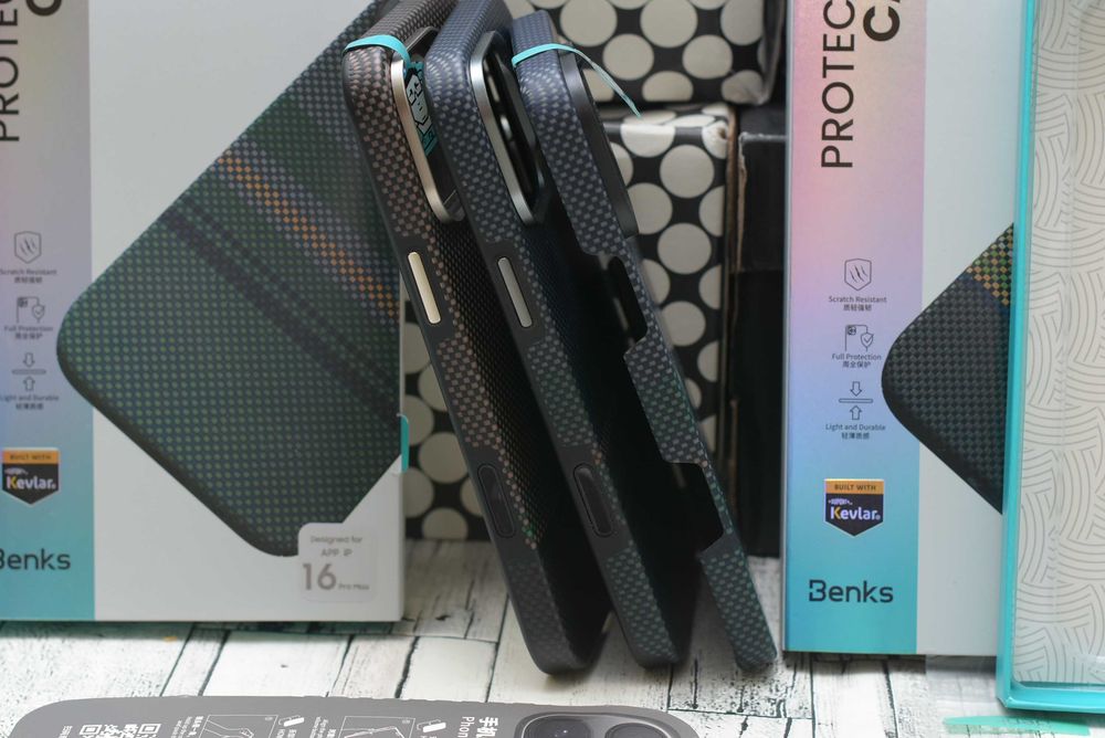 Преміум чохол чехол кевлар Benks 15 16 17 pro max оригинал pitaka