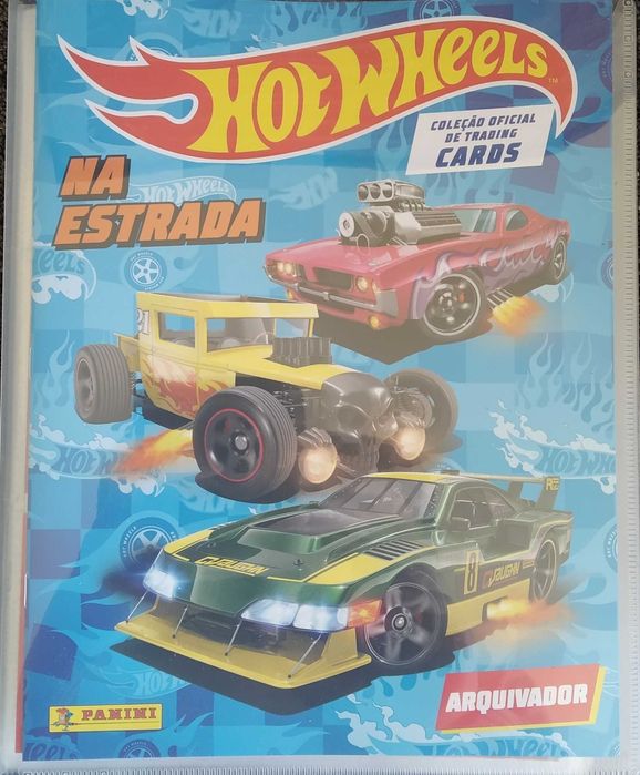 Coleção completa cartas HOT WHEELS com Arquivador.