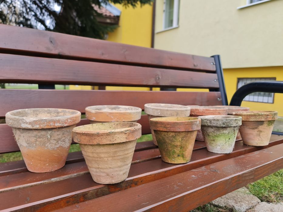 Doniczki gliniane doniczka gliniana 15 szt komplet plus 2 gratis