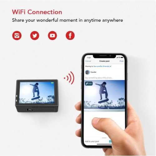 Відеокамера у наборі для підводної зйомки Victure AC420 з WiFi