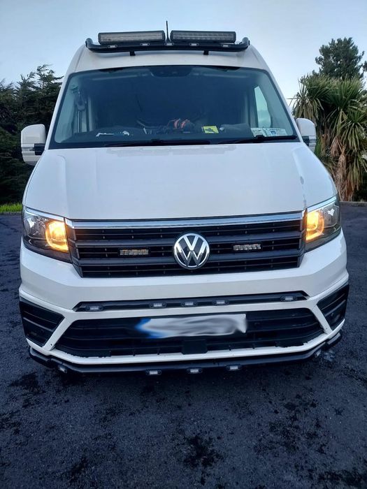 Orurowanie w grill dla MAN TGE / VW Crafter - czarne