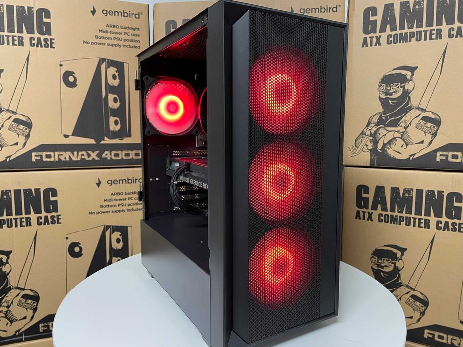 Nowy Komputer Gamingowy AMD Ryzen 5 5500 16GB RAM 512GB SSD NVME NVIDIA RTX5060 8GB Windows 11 Faktura 23% VAT 2 Lata Gwarancji KomputeryGamingowe.com