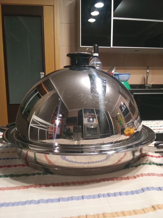 Grelhador de fogão com tampa