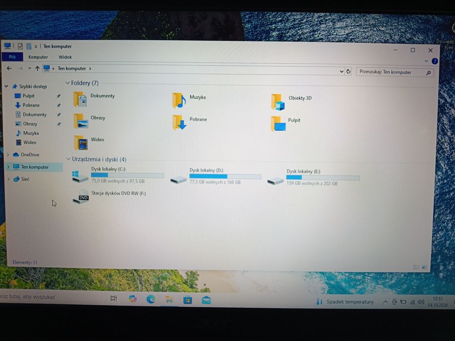 Laptop Acer 15,5 cala