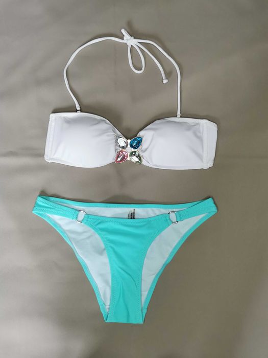 Новий роздільний купальник бандо з камінням в стилі Victoria's Secret, розмір S