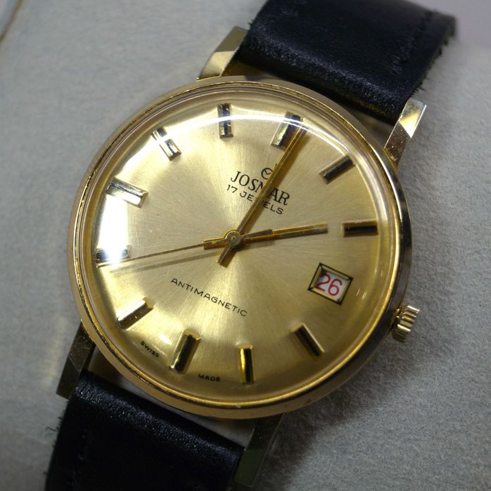 JOSMAR zegarek naręczny mechaniczny, SWISS MADE, PRL