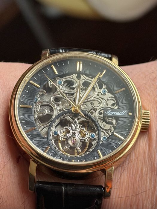Zegarek męski Ingersoll Automatic 22jewels, skeleton, wymiary 45/53/10