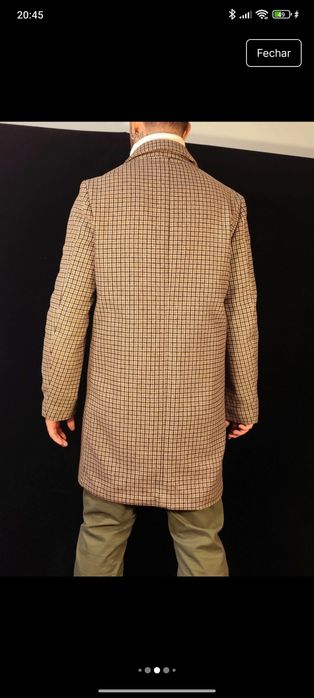 Sobretudo Clássico Homem L