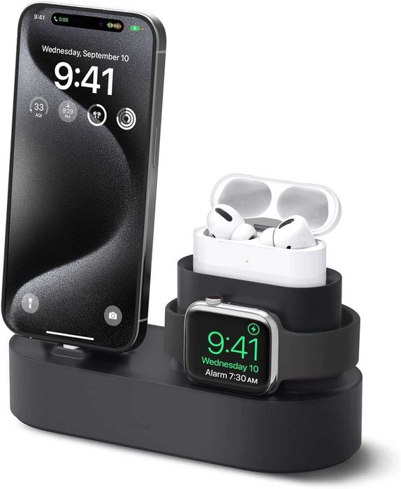 Estação de carregamento elago 3 em 1 para iPhone e Apple watch