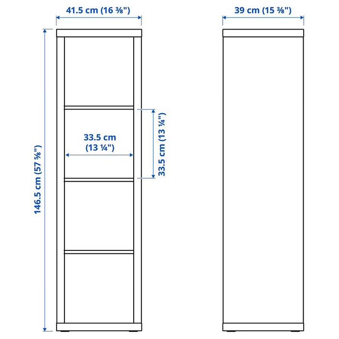 IKEA KALLAX c/ 2 gavetas - Branco