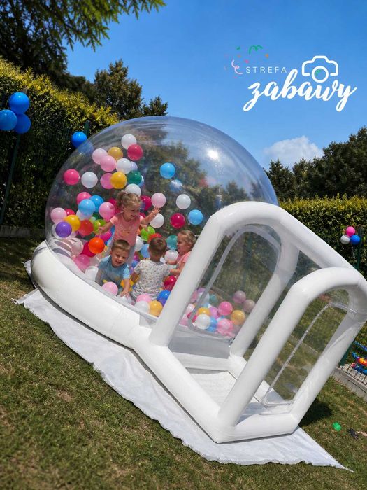 Wynajem Dmuchańca Bubble House z Trampoliną