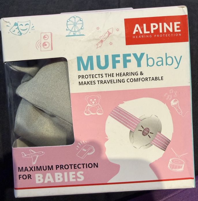 Nowe Nauszniki ochronne alpine muffy dla dzieci ,niemowląt 3-36 mcy