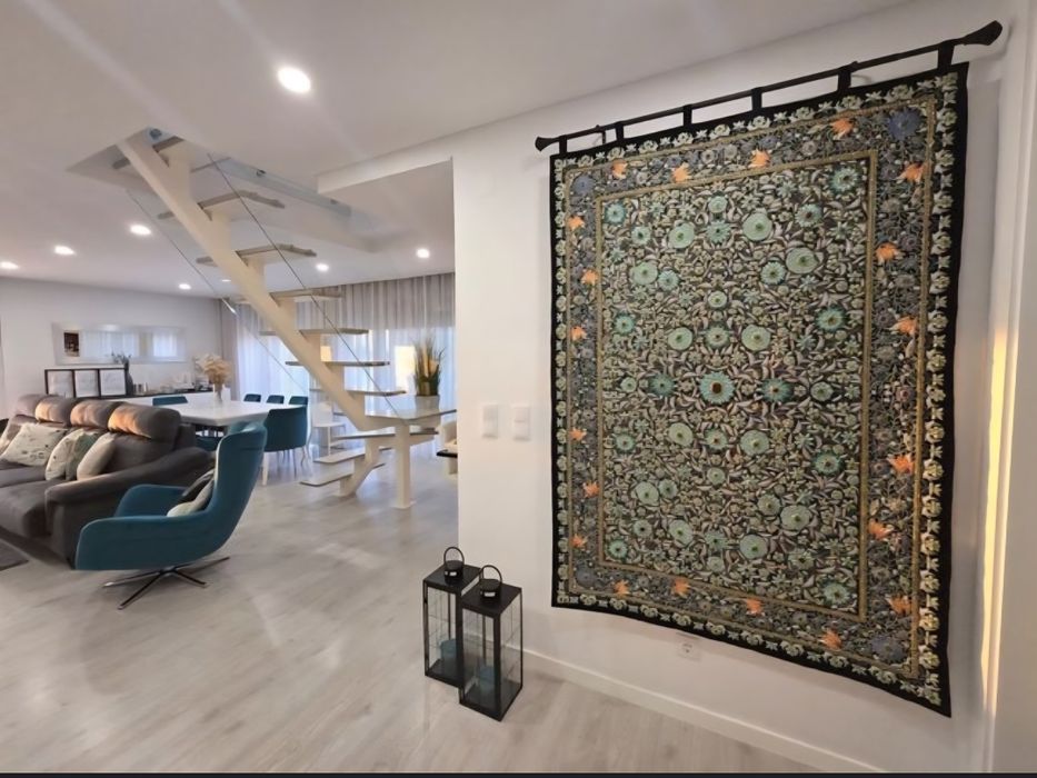 Tapete oriental de exposição