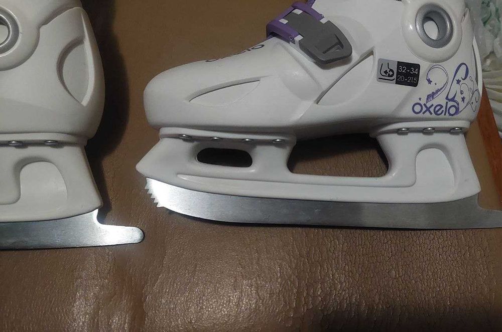 Ковзани дитячі розсувні OXELO EU32-34 PLAY 3 білі